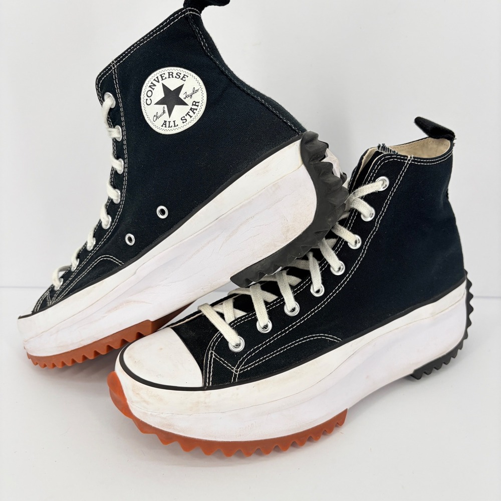 Converse Run Star Hike Platform High Top Black Gum Men 12 Women 13.5 166800C
